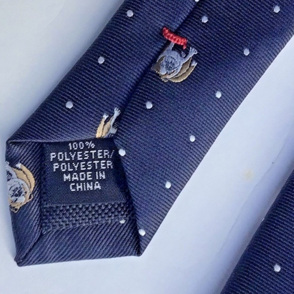 IZOD navy with dog print  recent 3 1/4” wide , new tie - Picture 5 of 6